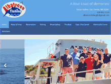 Tablet Screenshot of albatrossfishing.com
